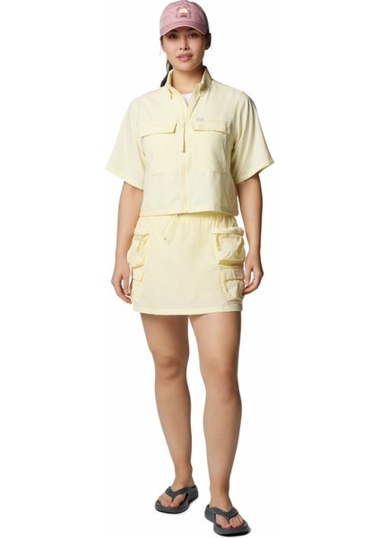 2118731758AL3330 Sarı Normal Düz Kadın Gömlek