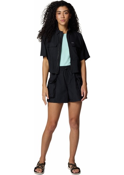 2118731010AL3330 Siyah Normal Düz Kadın Gömlek