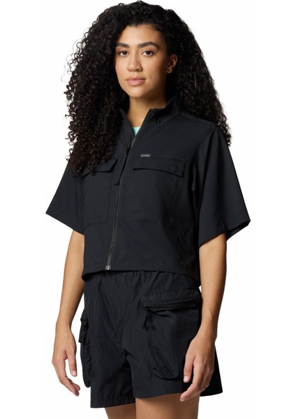 2118731010AL3330 Siyah Normal Düz Kadın Gömlek modelleri