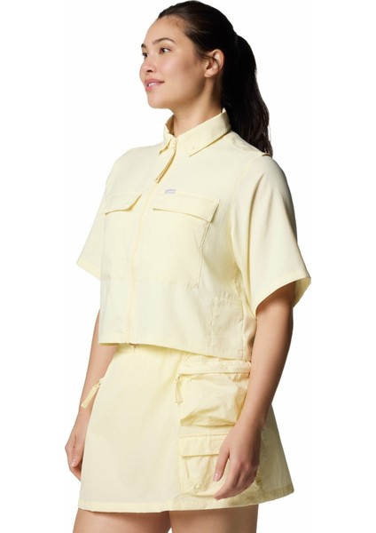 2118731758AL3330 Sarı Normal Düz Kadın Gömlek modelleri