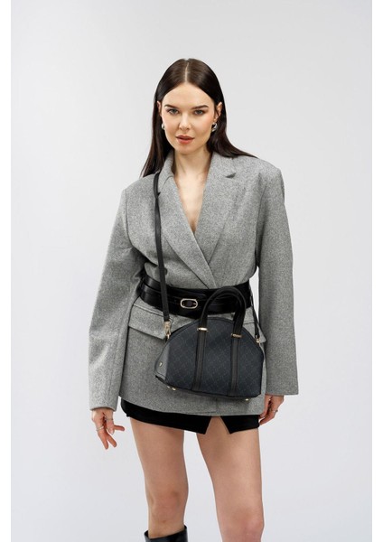 Desenli Iç Cüzdanlı Kadın El Ve Omuz Çantası