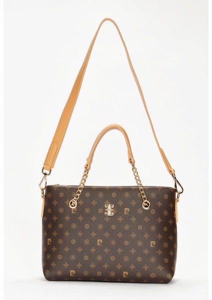 Kahve Monogram Kadın Omuz Çantası 05PO22Y1561 fiyatları