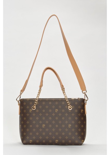 Kahve Monogram Kadın Omuz Çantası 05PO22Y1561 indirimleri