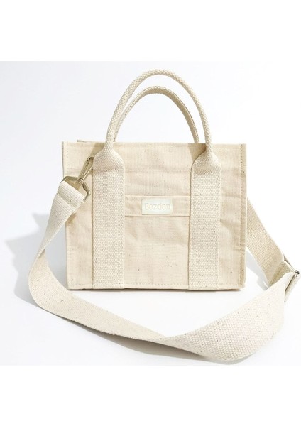 Kanvas Tote Çanta Orta Boy 29x25cm modelleri