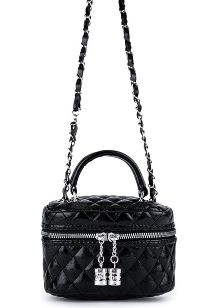 Deri Almira Kadın Çapraz Çanta Siyah