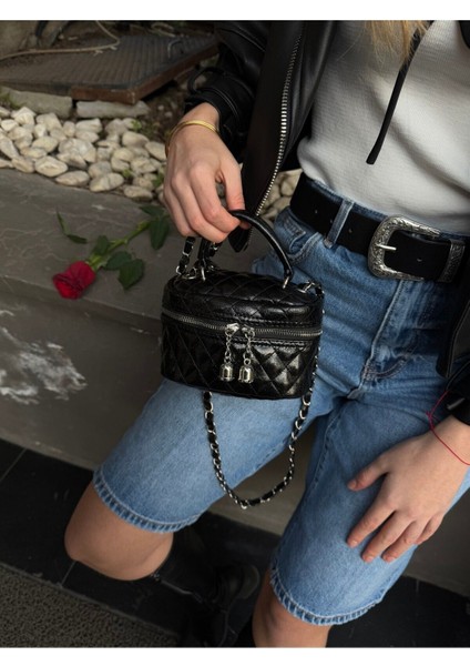 Deri Almira Kadın Çapraz Çanta Siyah fırsatları