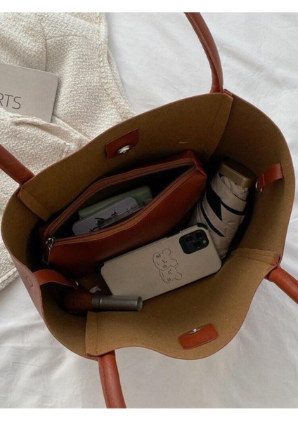 Std Taba Yavrulu Omuz Çantası Klasik fırsatları