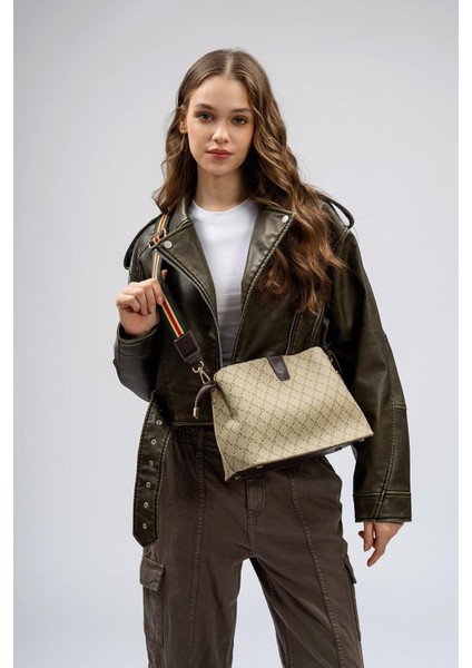 Desenli Kadın El Ve Omuz Çantası