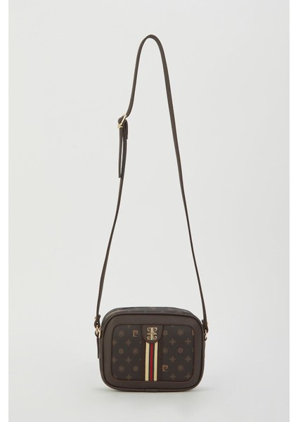 Kahve Monogram Kadın Omuz Çantası 05PO23Y1721 fiyatları