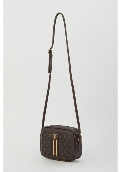 Kahve Monogram Kadın Omuz Çantası 05PO23Y1721 modelleri