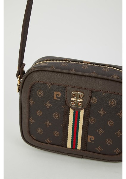 Kahve Monogram Kadın Omuz Çantası 05PO23Y1721 fırsatları