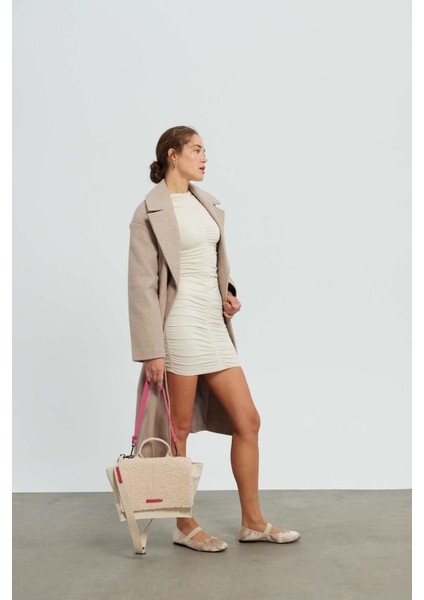 Huge Cuvert Teddy Ecru Bag Special Edition indirimleri