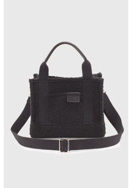 Kadın Kürklü Siyah Tote Bag 232 fiyatları