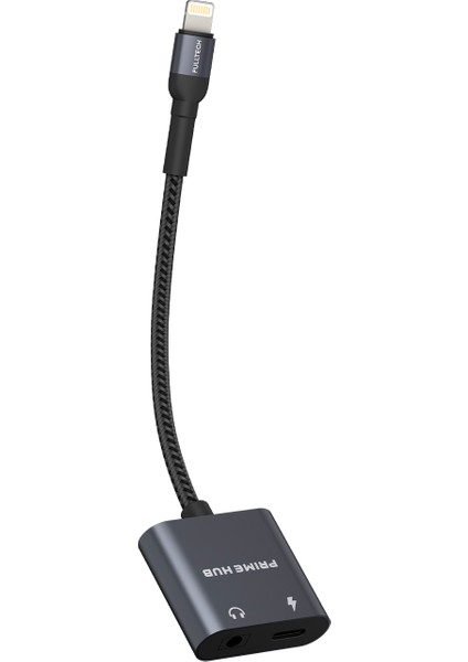 FH13 2in1 Lightning Hub Lightning Çoklayıcı - 12W Hızlı Şarj ve Kulaklık Desteği