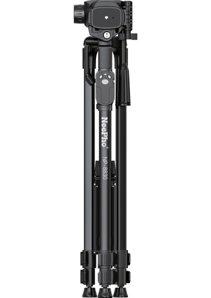 NP-8830 Bluetooth Kumandalı Profesyonel Tripod – 1.55 Metre, 360° Döner Başlık, Taşıma Çantalı