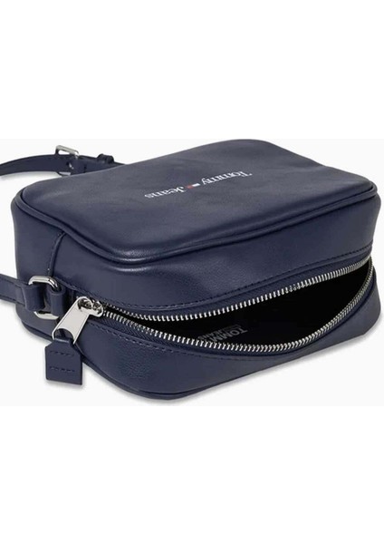 Kadın Marka Logolu Ayarlanabilir Omuz Askılı Şık Görünüşlü Gündelik Kullanıma Uygun Lacivert Omuz Ç indirimleri