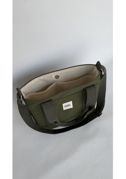 Kanvas Haki Çıtçıtlı Çanta Ayarlanabilir Çapraz Askılı Kadın El Ve Omuz Çantası U:30 E:35 G:10 Cm fiyatları