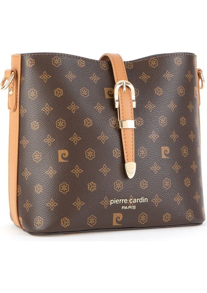 Kahve Monogram Kadın Omuz Çantası 05PC24K24104 indirimleri