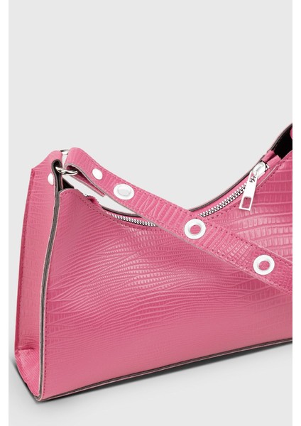 Std Kadın Lizard Pembe Baguette Çanta 195 Klasik fiyatları