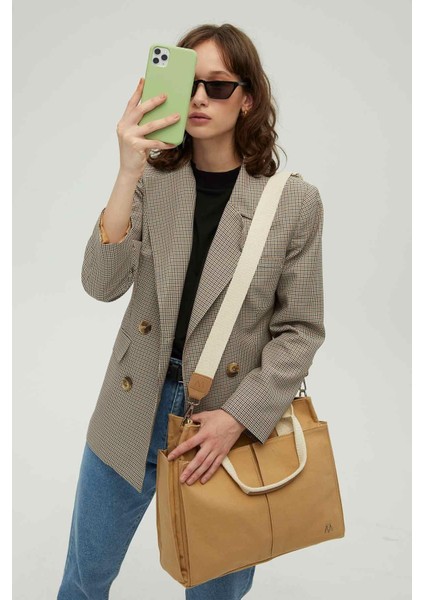 Std Kanvas Everyday Bag Camel Klasik fiyatları