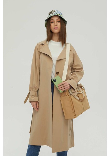 Std Kanvas Everyday Bag Camel Klasik modelleri