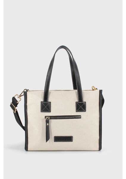 Kadın Siyah Kanvas Fermuar Detaylı Çapraz Askılı Çanta modelleri