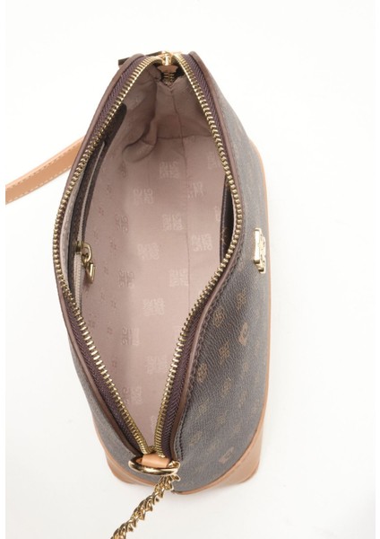 Kahve Monogram Kadın Omuz Çantası 05PO22Y1529 fırsatları