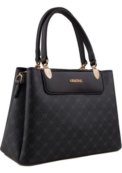 Siyah Noktalı Kadın Klasik Çanta