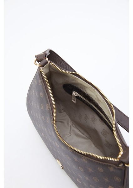 Kahve Monogram Kadın Omuz Çantası 05PO23Y1724 modelleri