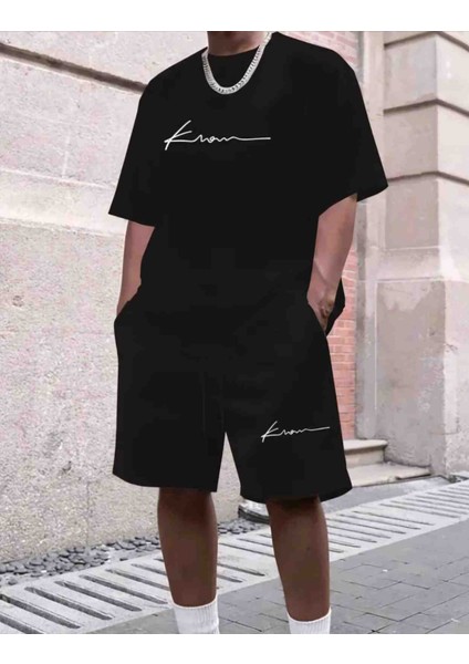 Know Baskılı Özel Tasarım Oversize Alt Üst Takım
