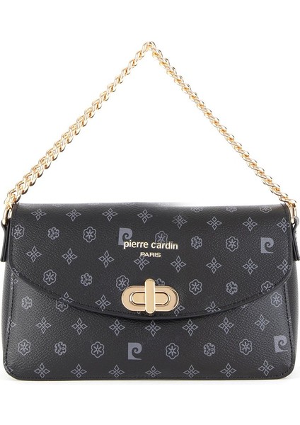 Siyah Monogram Kadın Omuz Çantası 05PC24K24107 fırsatları