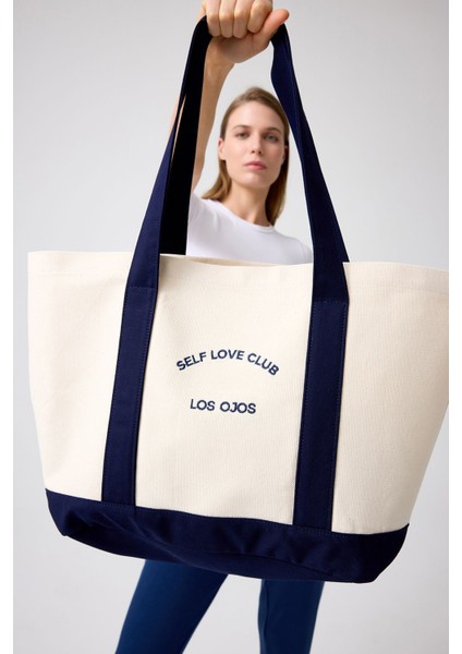 X Melodi Pamuklu Omuz Çantası Shopper Bag fiyatları