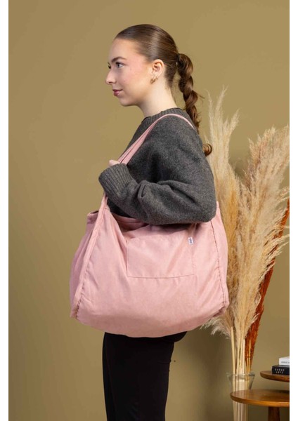 Angelic 00s Shopper Bag Fermuarlı, Astarlı , Kumaş, Kol Ve Omuz Çantası / Okul & Günlük modelleri