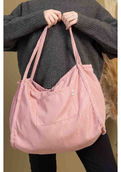 Angelic 00s Shopper Bag Fermuarlı, Astarlı , Kumaş, Kol Ve Omuz Çantası / Okul & Günlük indirimleri