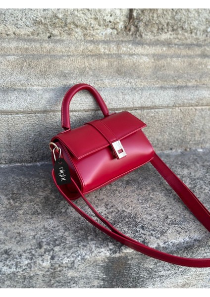 Paula Model Cherry Red Kadın El Ve Omuz Çantası
