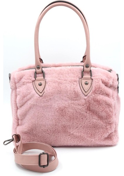 Kadın Peluş Model Orta Boy Kulplu Ve Askılı Salaş El Ve Omuz Çantası indirimleri