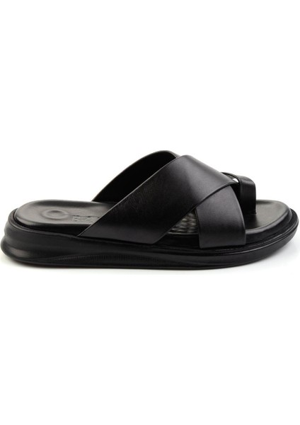 Siyah Leather Erkek Terlik E04433002243