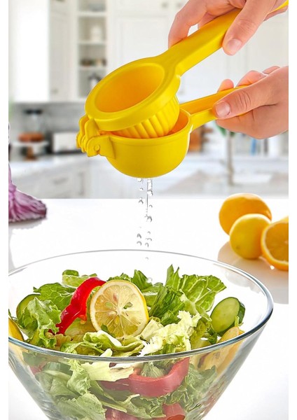 Kitchen Pratik Sert Plastik Limon Pres Narenciye Sıkacağı Limon Sıkacağı