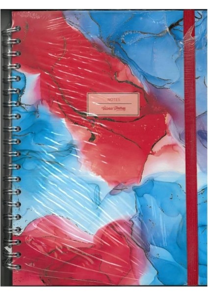 Notes 20X28CM Spiralli Sert Kapak 90GR. 96YP. Çizgili Defter