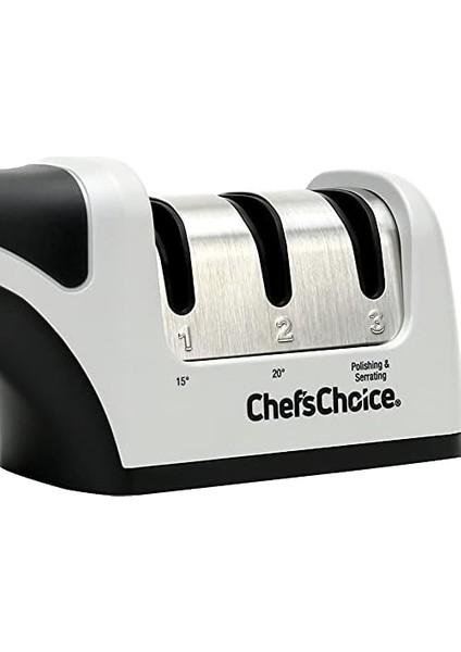 Choice Chef 's 23,8 x 5,1 x 7,0 cm Manuel Elmas Hone Bıçak Bileyici, Siyah/remasuri