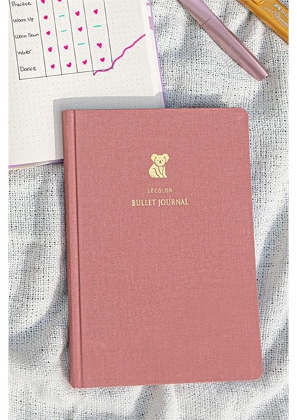 Color 17X24 Keten Noktalı Bullet Journal Defter Koala