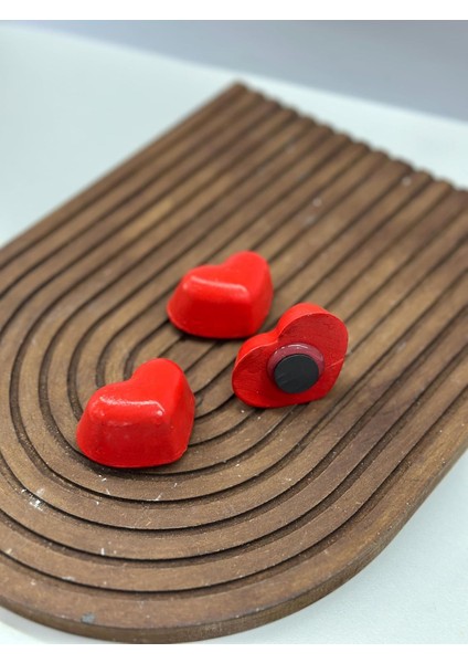 Kırmızı Kalp Magnet Buzdolabı Magneti