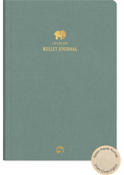 Color 17X24 Keten Noktalı Bullet Journal Defter Fil