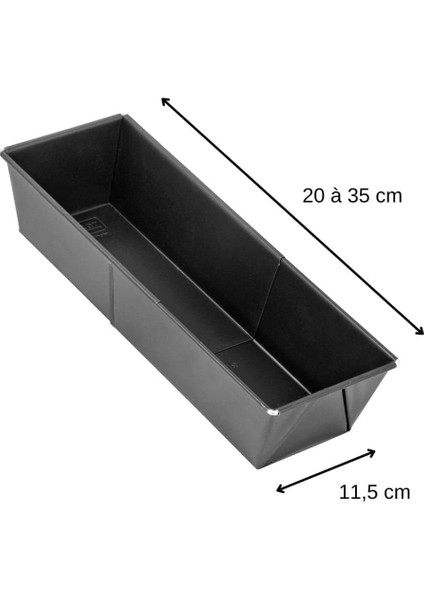 Home 35 cm Baton Kek Kalıbı,baton Ekmek Kalıbı,teflon Kek Kalıbı,tost Ekmeği ve Baton Pasta Için Metal Kap (35 Cm)