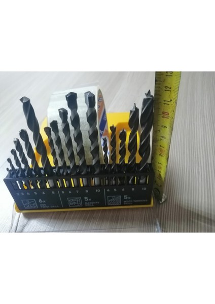 Şarzlı Vidalama 5248 + Ahşab / Beton / Demir Matkab Uçlarıı Dahil Set