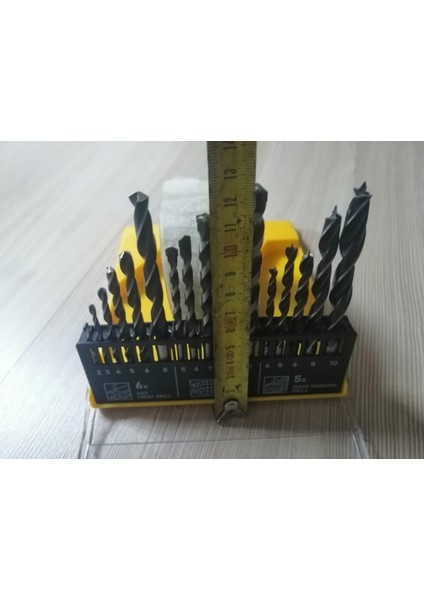 Şarzlı Vidalama 5248 + Ahşab / Beton / Demir Matkab Uçlarıı Dahil Set