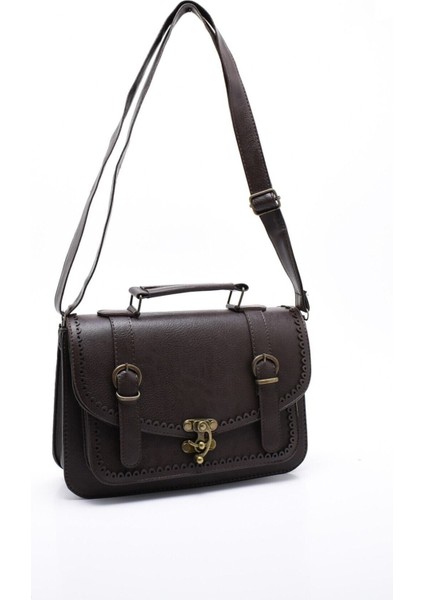 Kahverengi Bayan Çanta El & Omuz Askılı Model