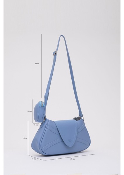 Mavi Shk96 Deri Tek Bölmeli Cüzdanlı Kol Ve Omuz Çantası U:18 E:32 G:8 Cm fiyatları