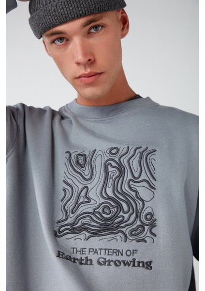 Earth Relaxed Gri Sweatshirt modelleri