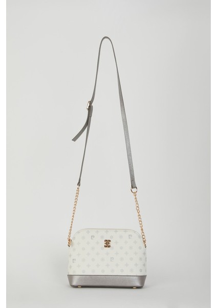 Beyaz Monogram Kadın Omuz Çantası 05PO22Y1529 fiyatları